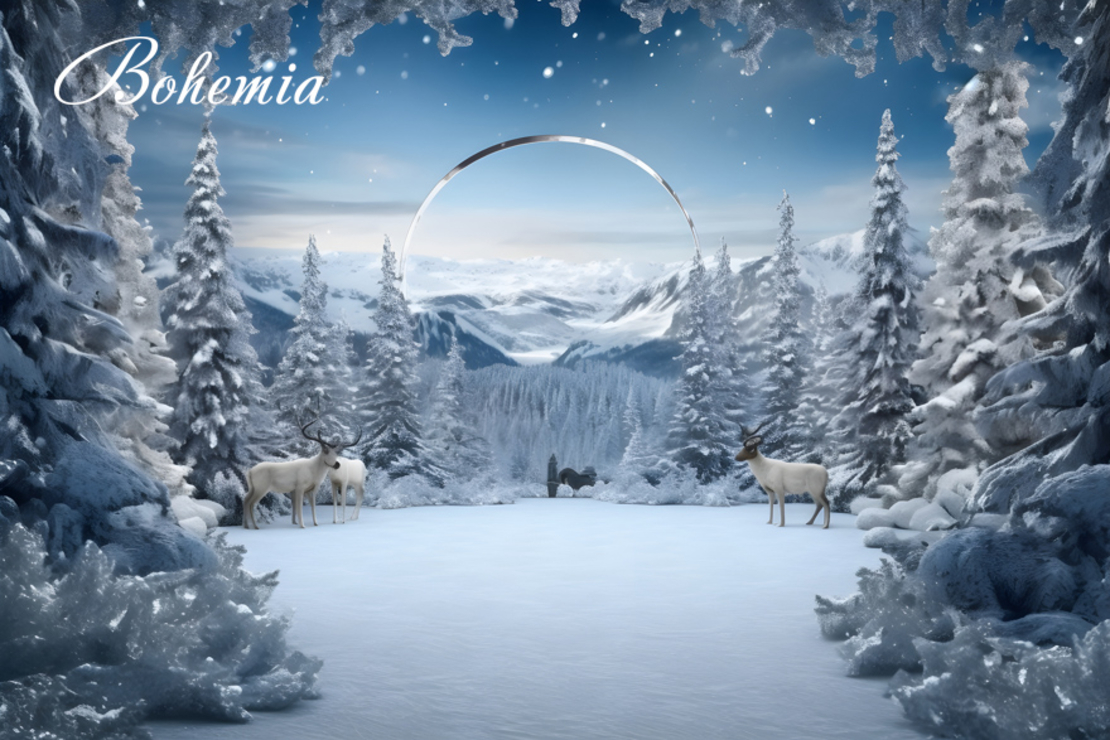 Коледен фон - пейзаж 29