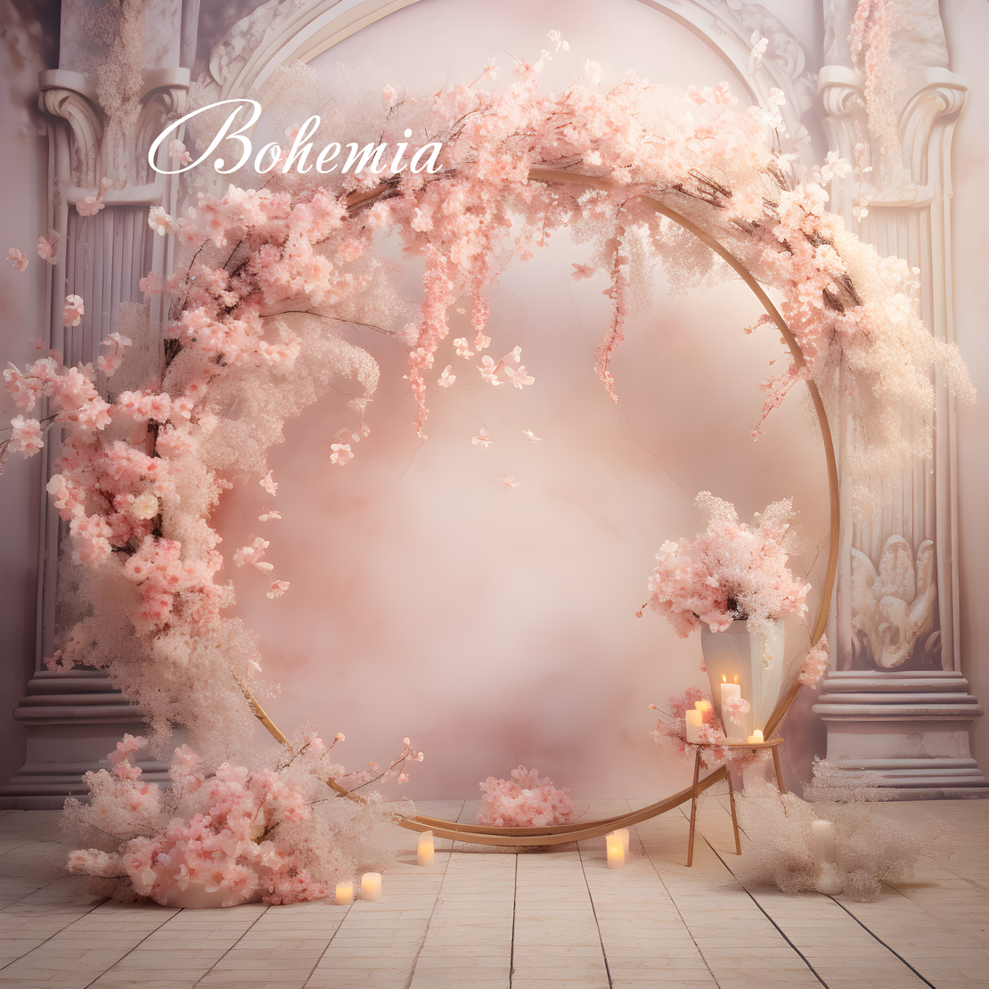 Пролетен фотографски фон с цветя 17