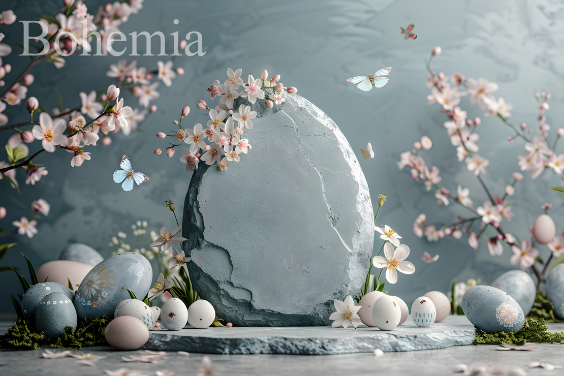 Пролетен Великденски фотографски фон 30