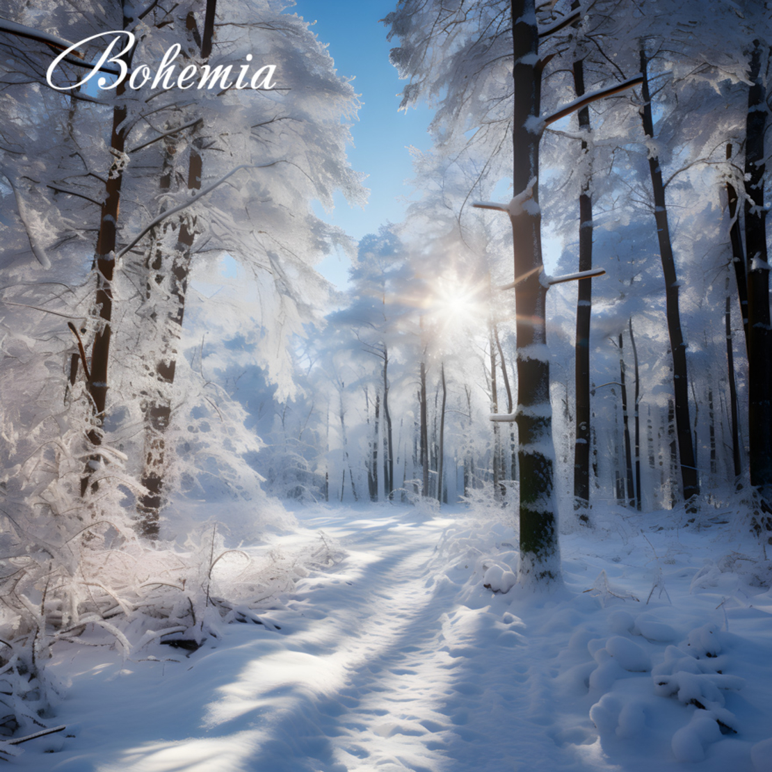 Коледен фон - пейзаж 06