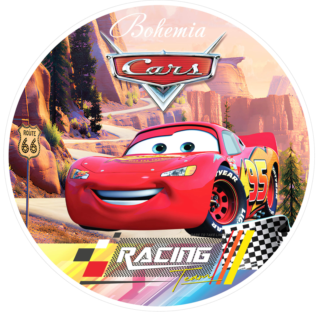 Фон винил Светкавицата Маккуийн