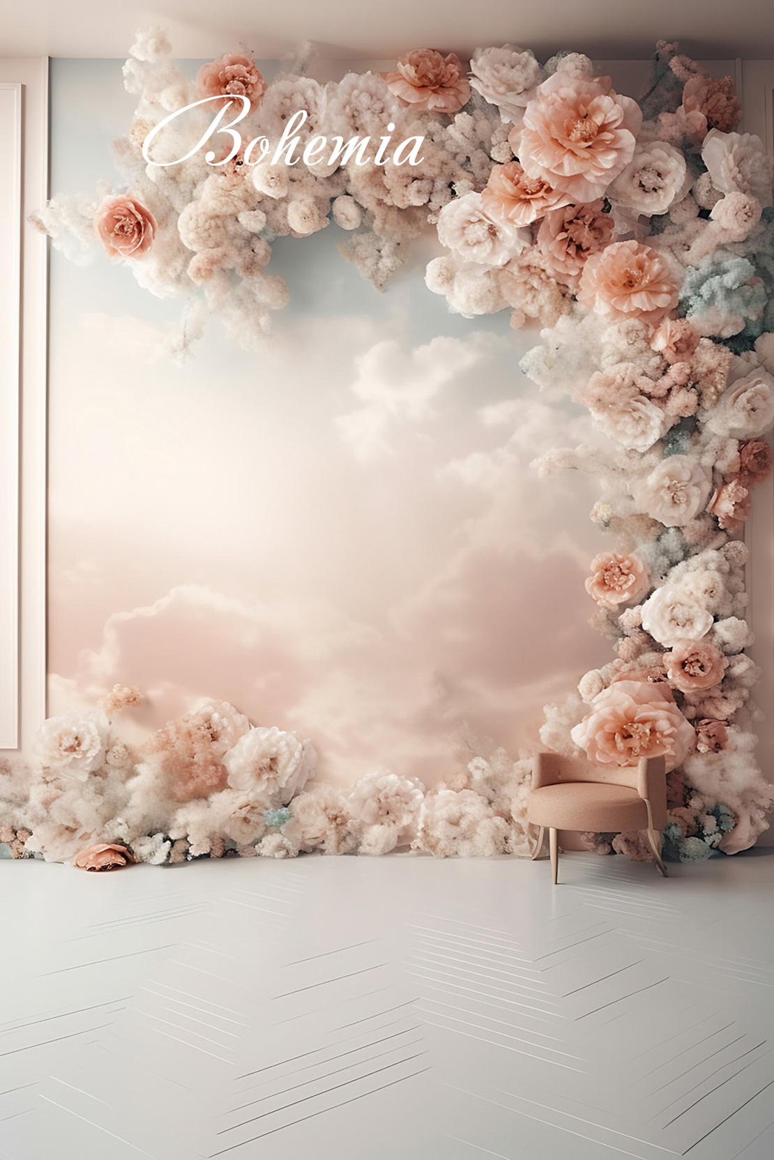 Пролетен фотографски фон с цветя 47