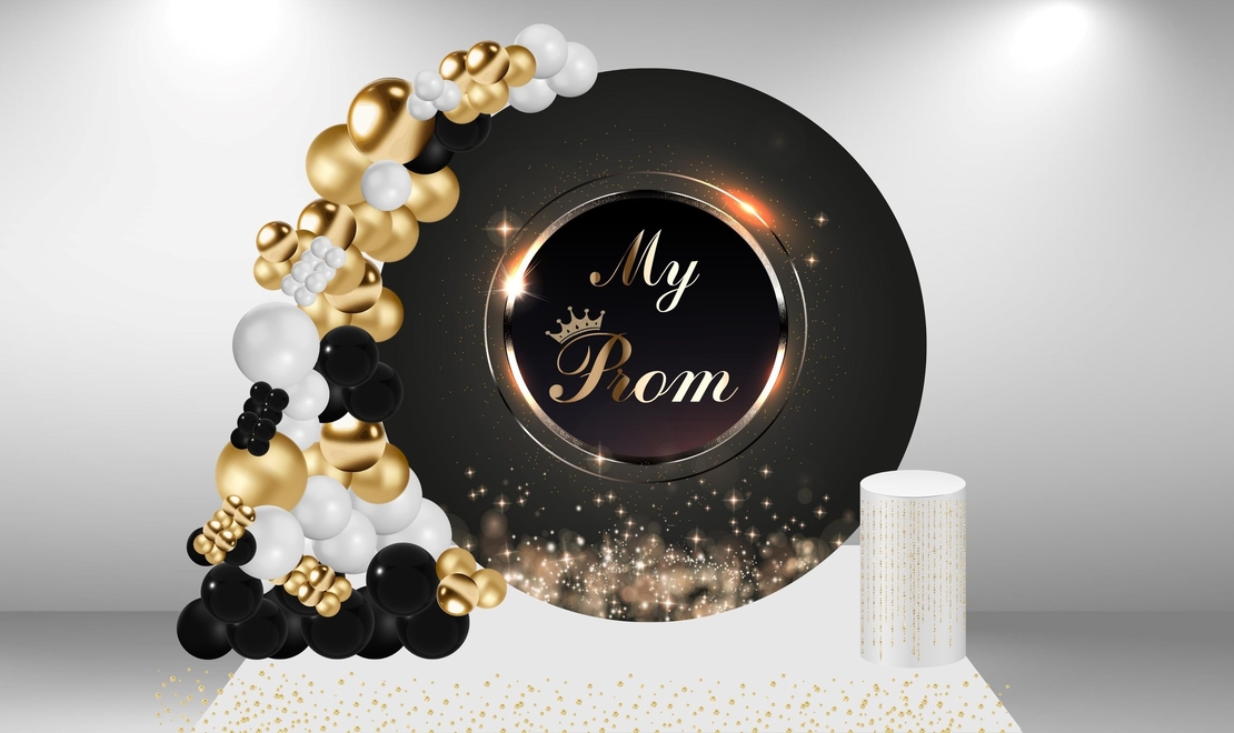 Черно и златно винил блясък my prom