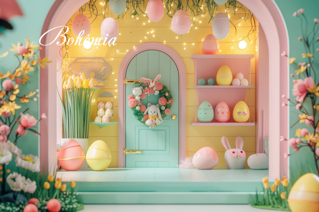 Пролетен Великденски фотографски фон 125