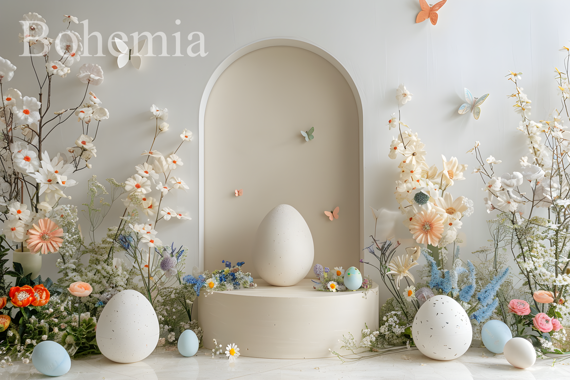 Пролетен Великденски фотографски фон 29