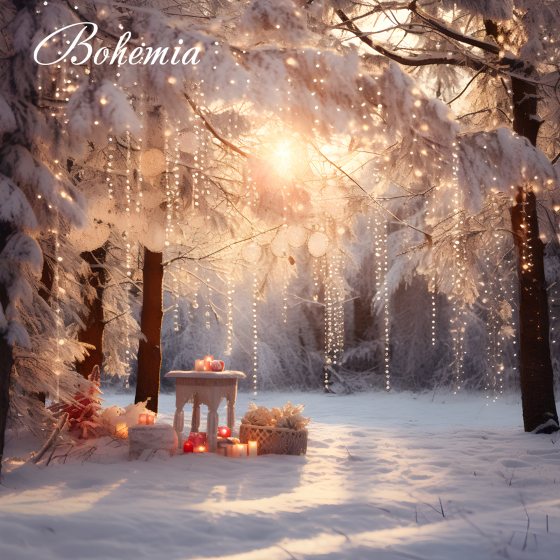Коледен фон - пейзаж 12