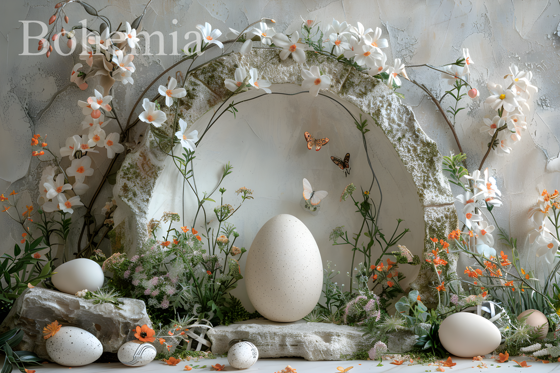 Пролетен Великденски фотографски фон 13