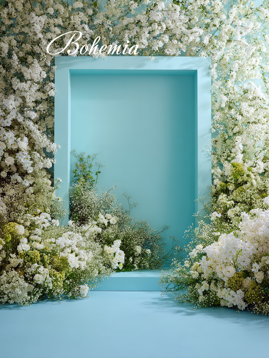 Пролетен фотографски фон с цветя 120