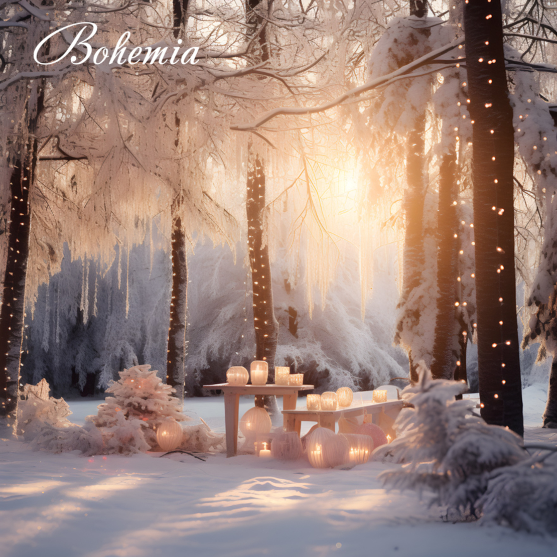 Коледен фон - пейзаж 15