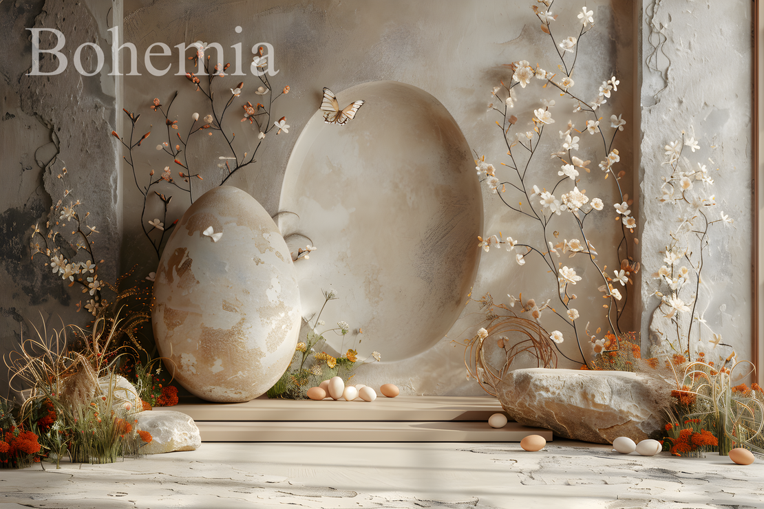 Пролетен Великденски фотографски фон 12