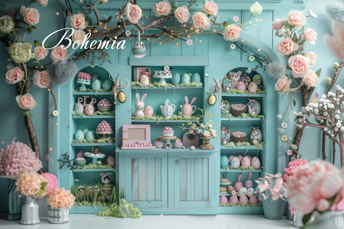 Пролетен Великденски фотографски фон 73