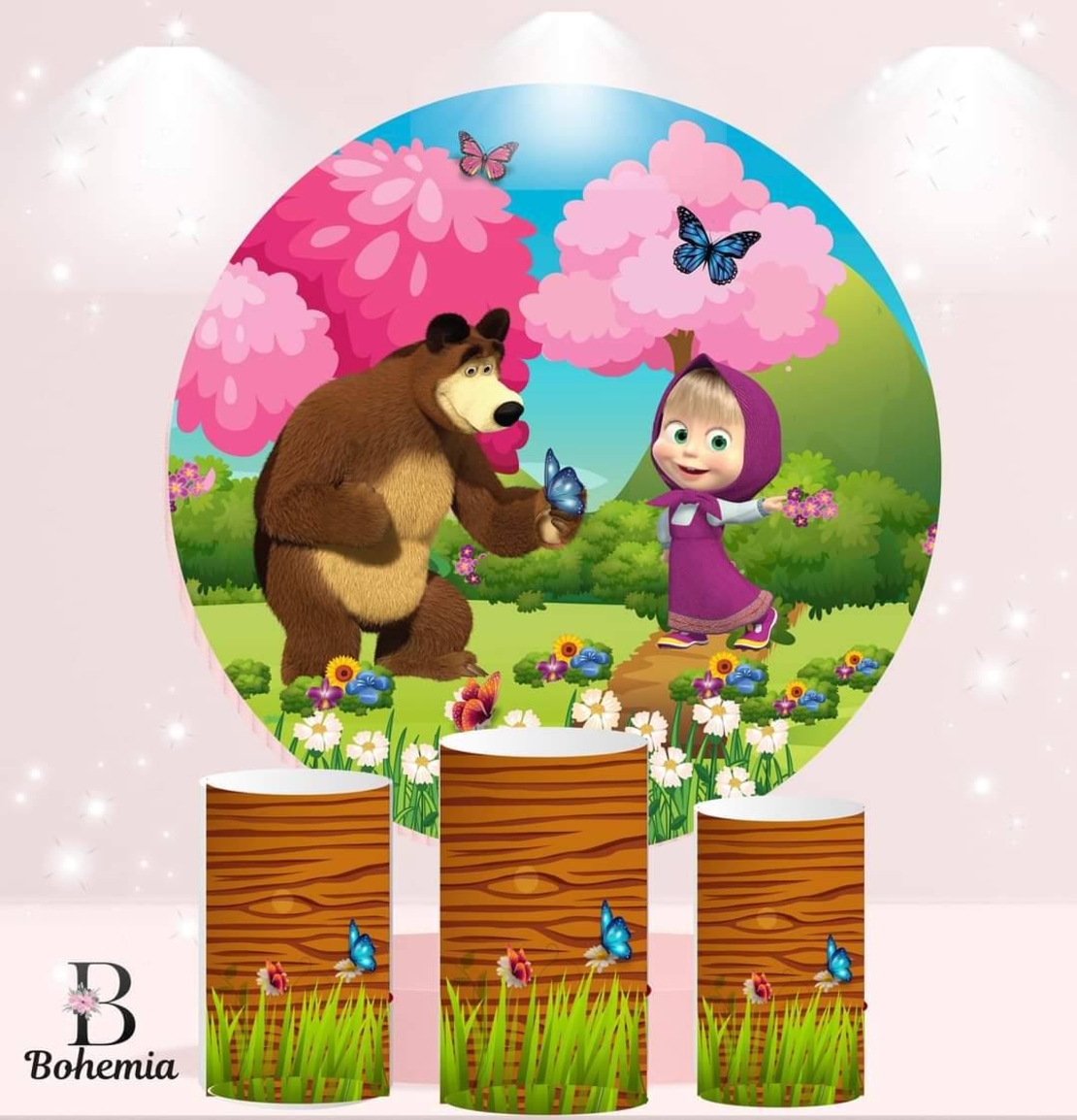 Фон винил Маша и Мечокът