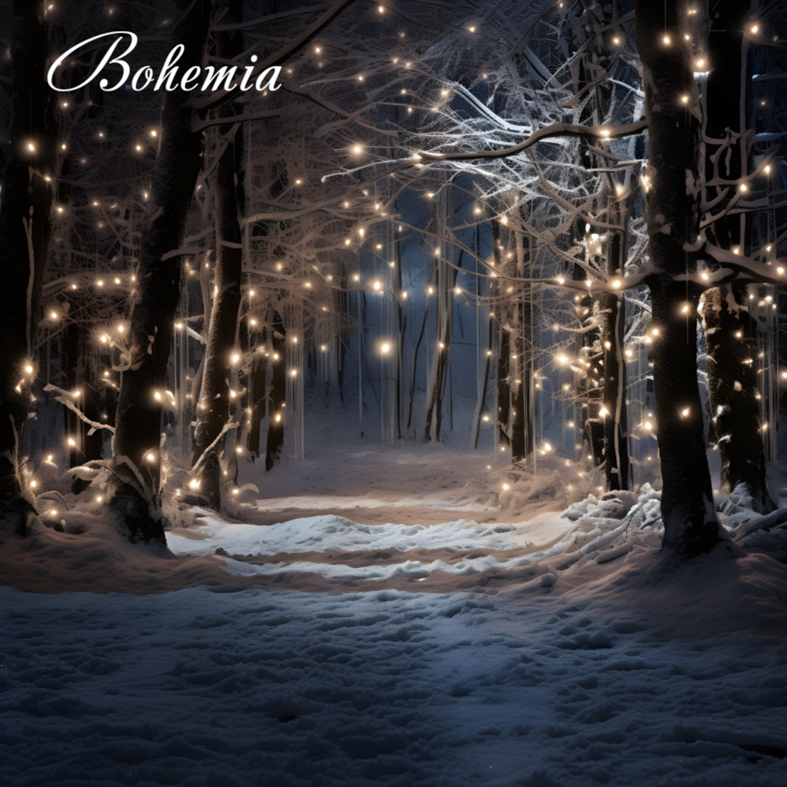 Коледен фон - пейзаж 09