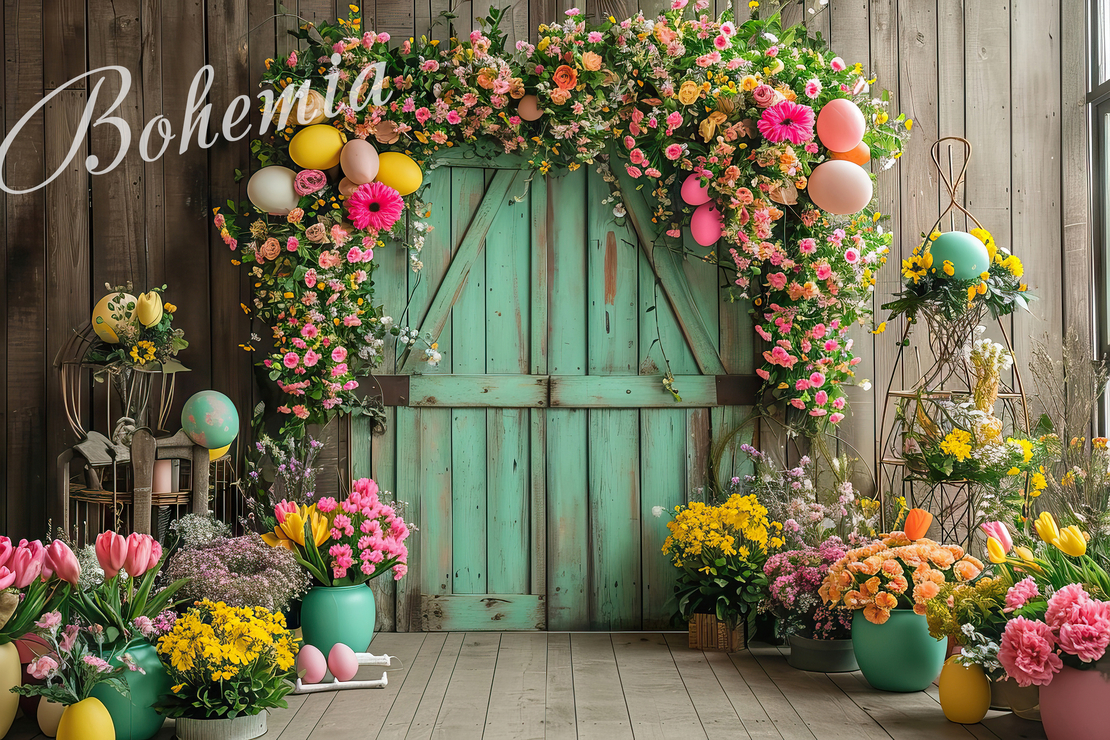 Пролетен Великденски фотографски фон 31