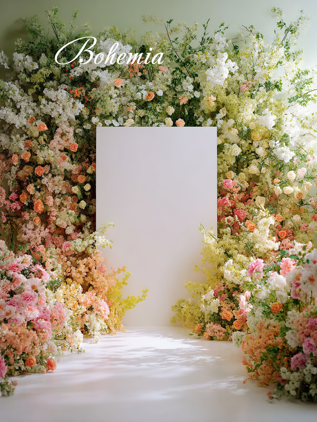 Пролетен фотографски фон с цветя 128