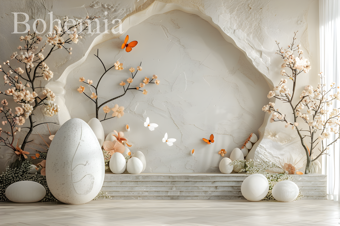 Пролетен Великденски фотографски фон 22