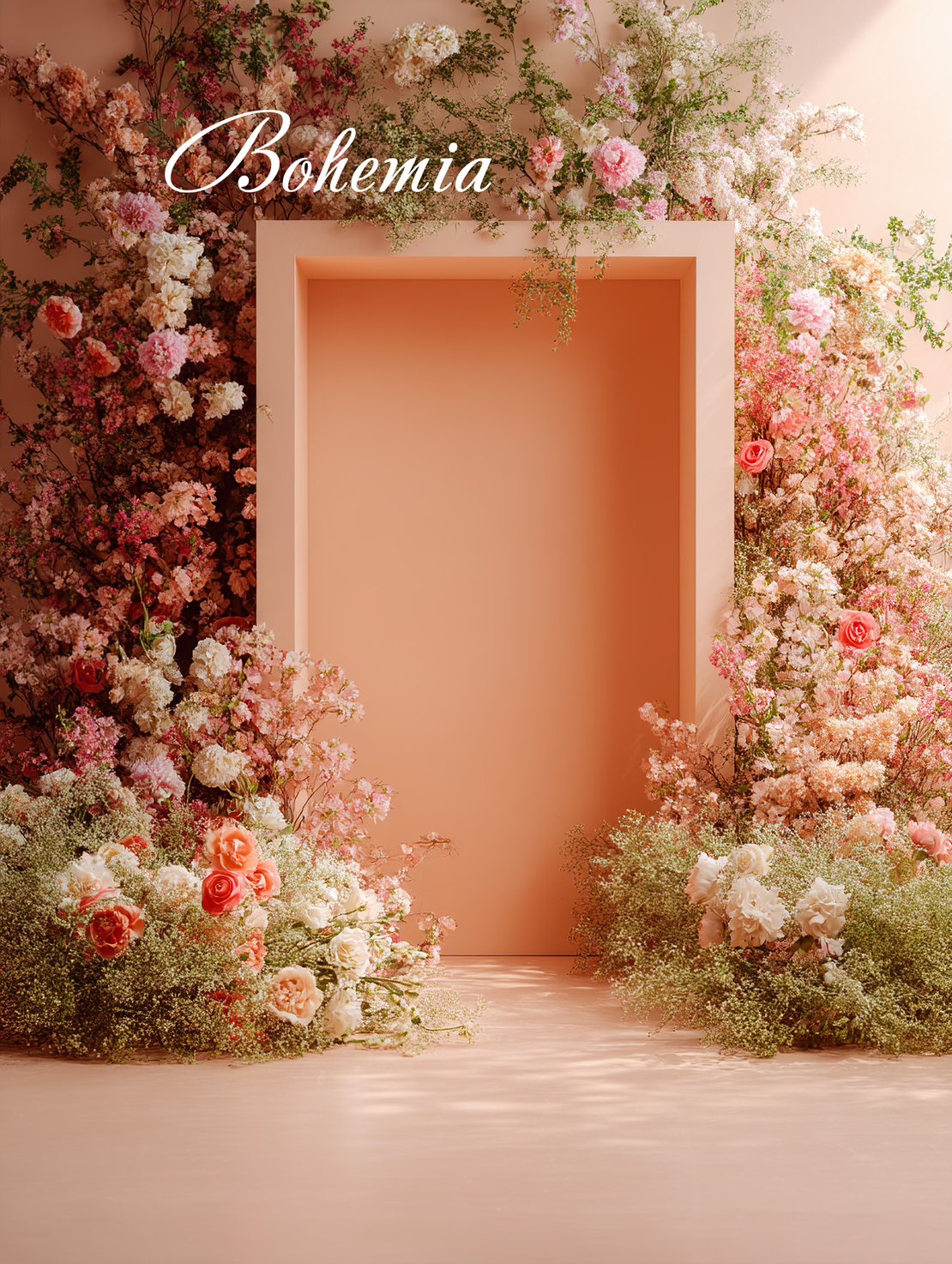 Пролетен фотографски фон с цветя 54