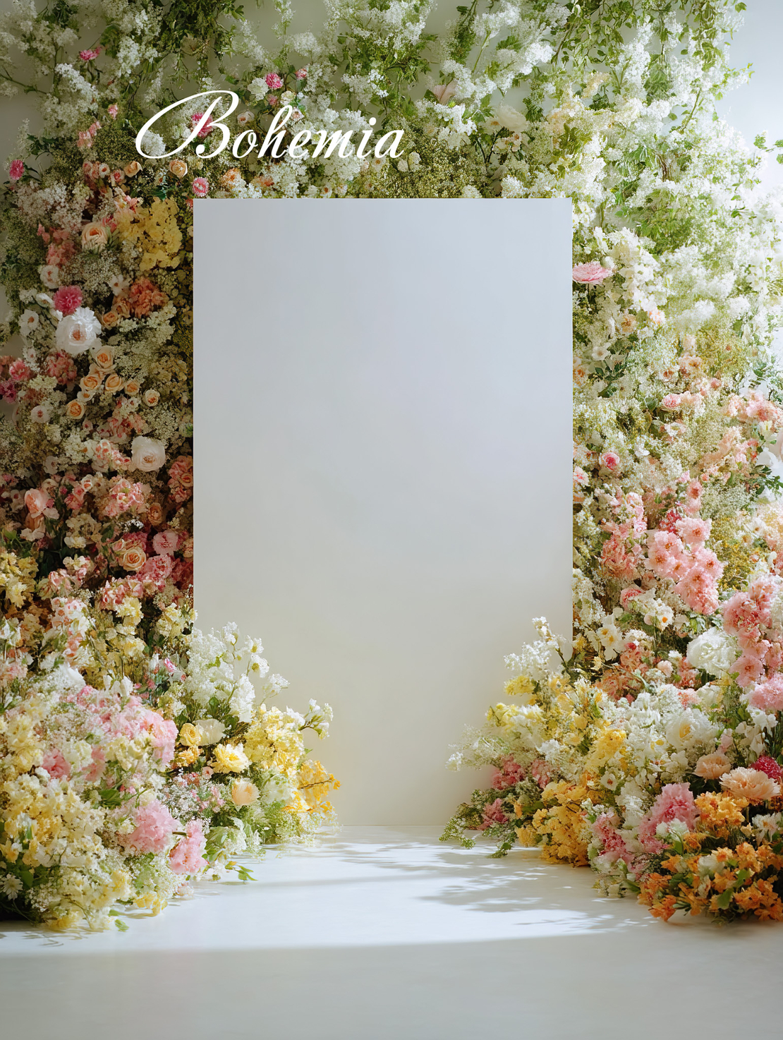 Пролетен фотографски фон с цветя 66