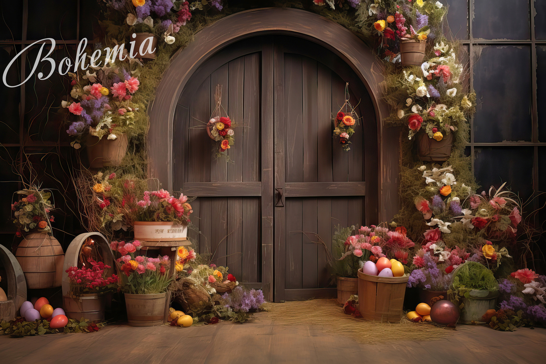 Пролетен Великденски фотографски фон 02