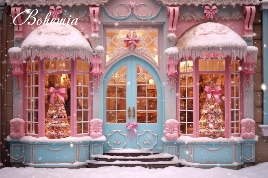 Коледен фон - външна декорация 13