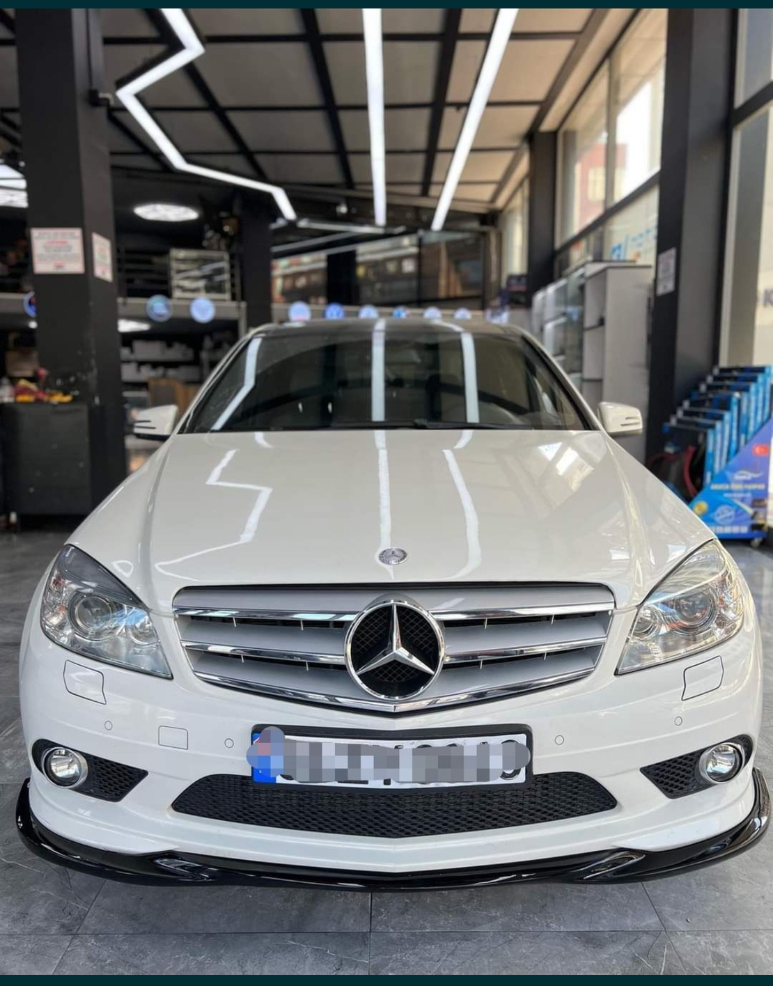 Преден лип за AMG броня W204 Фейс