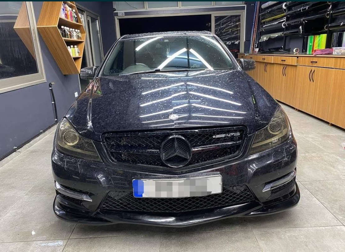 Преден лип за AMG броня W204 Фейс