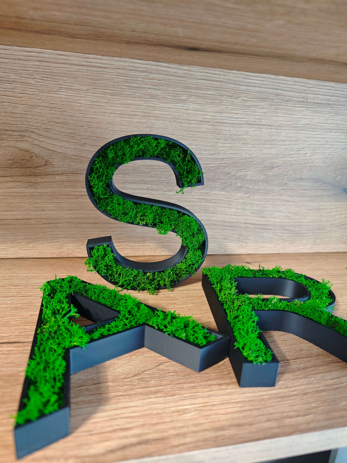 Персонализирани 3D букви с естествен мъх
