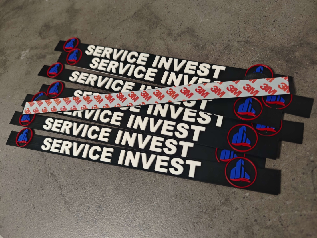 3D Стикер за регистрационен номер