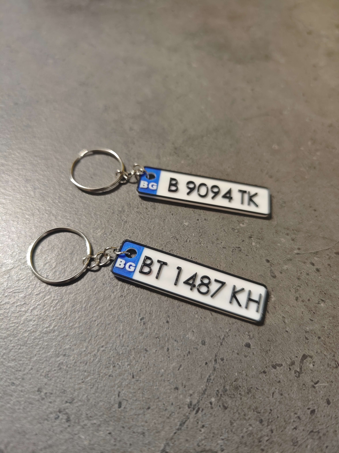 ключодържател с регистрационния номер