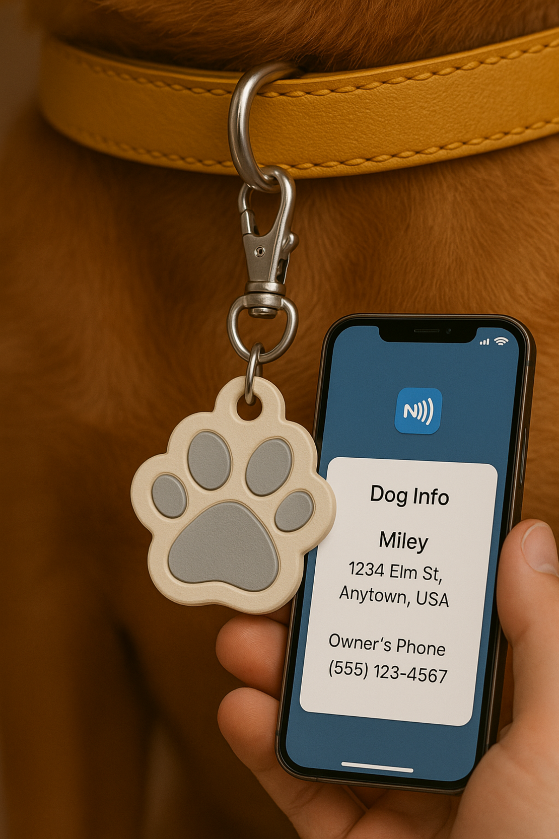Смарт Ключодържател с Лапа и NFC
