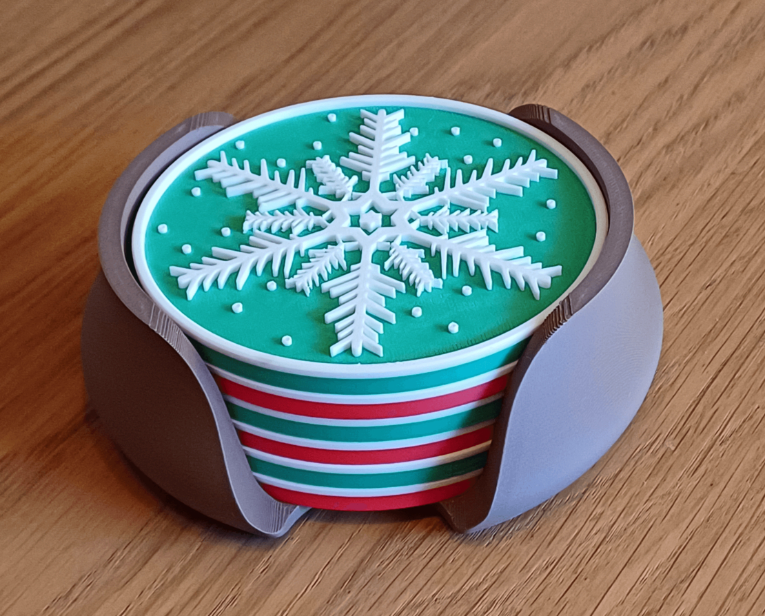 Подложки за чаши - Снежинки