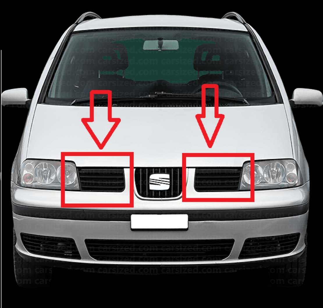 Горна Решетка над Бронята Seat Alhambra