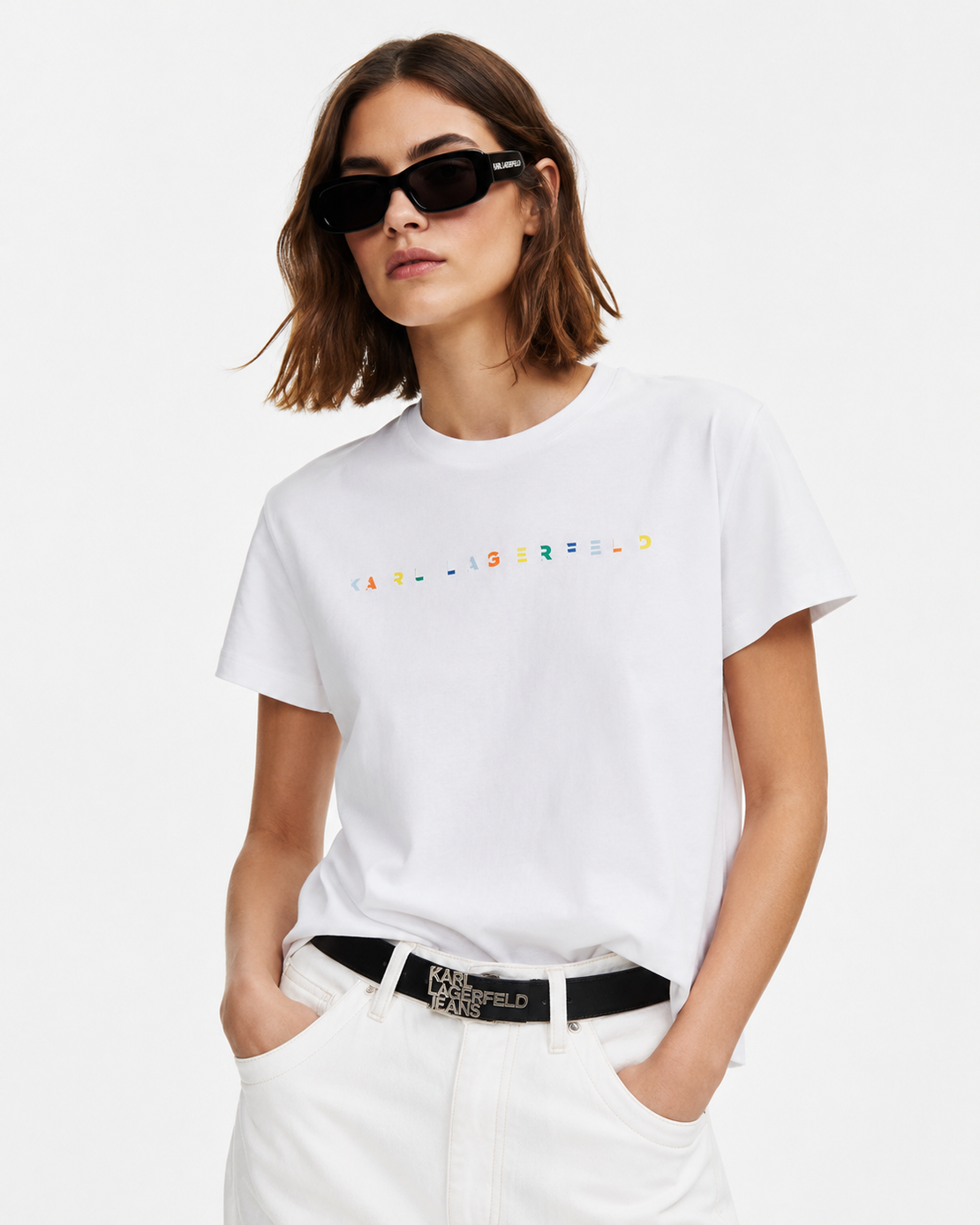 Karl Lagerfeld Summer Logo Boxy дамска тениска • S