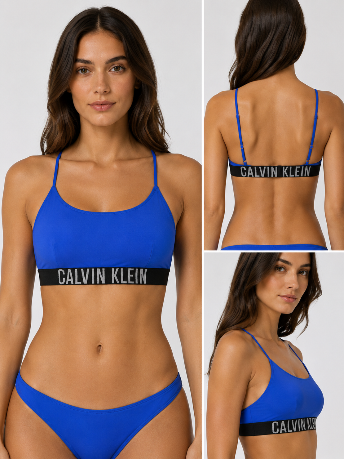 CALVIN KLEIN Синьо бански горнище • M