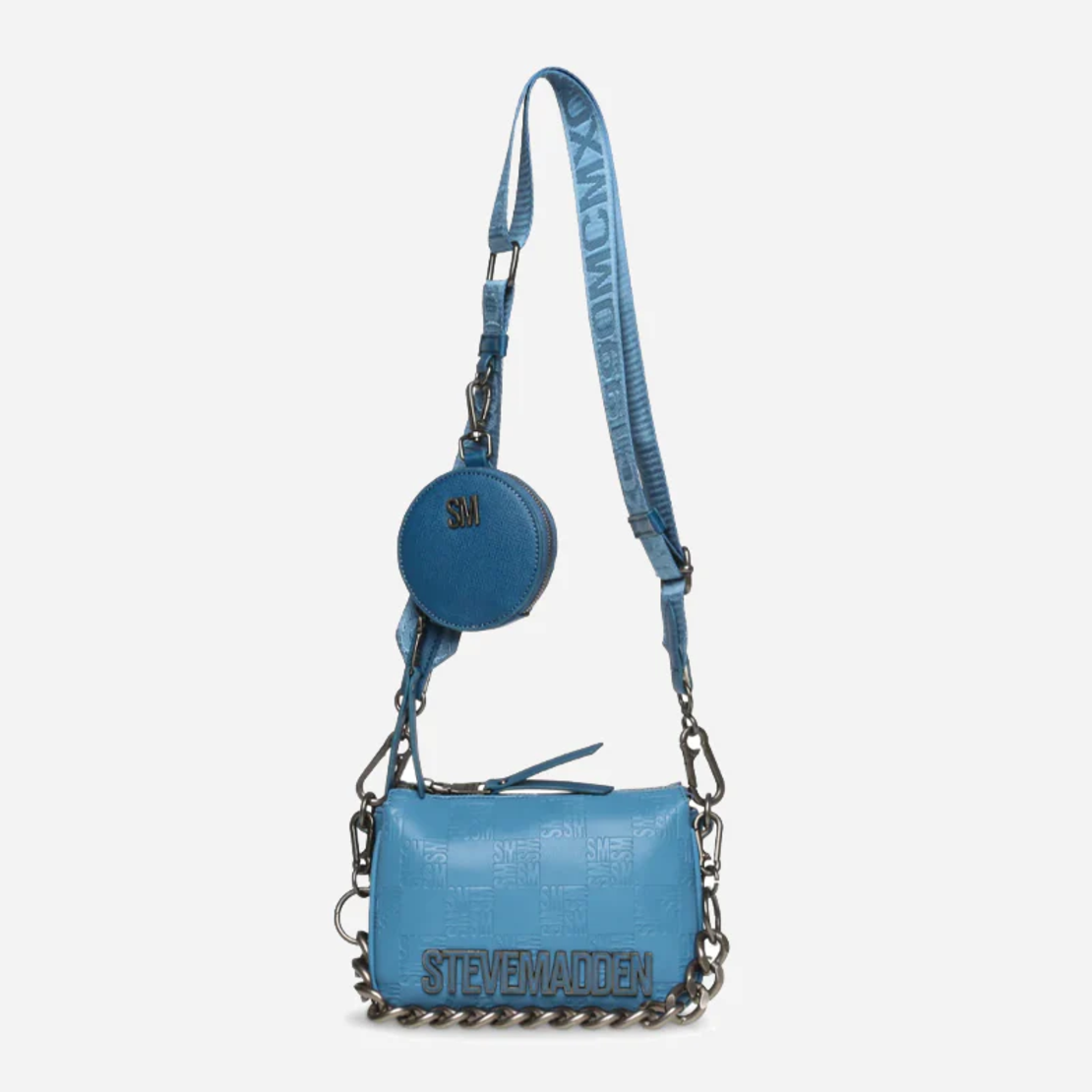 Steve Madden Miniroy Aqua Chain Bag
