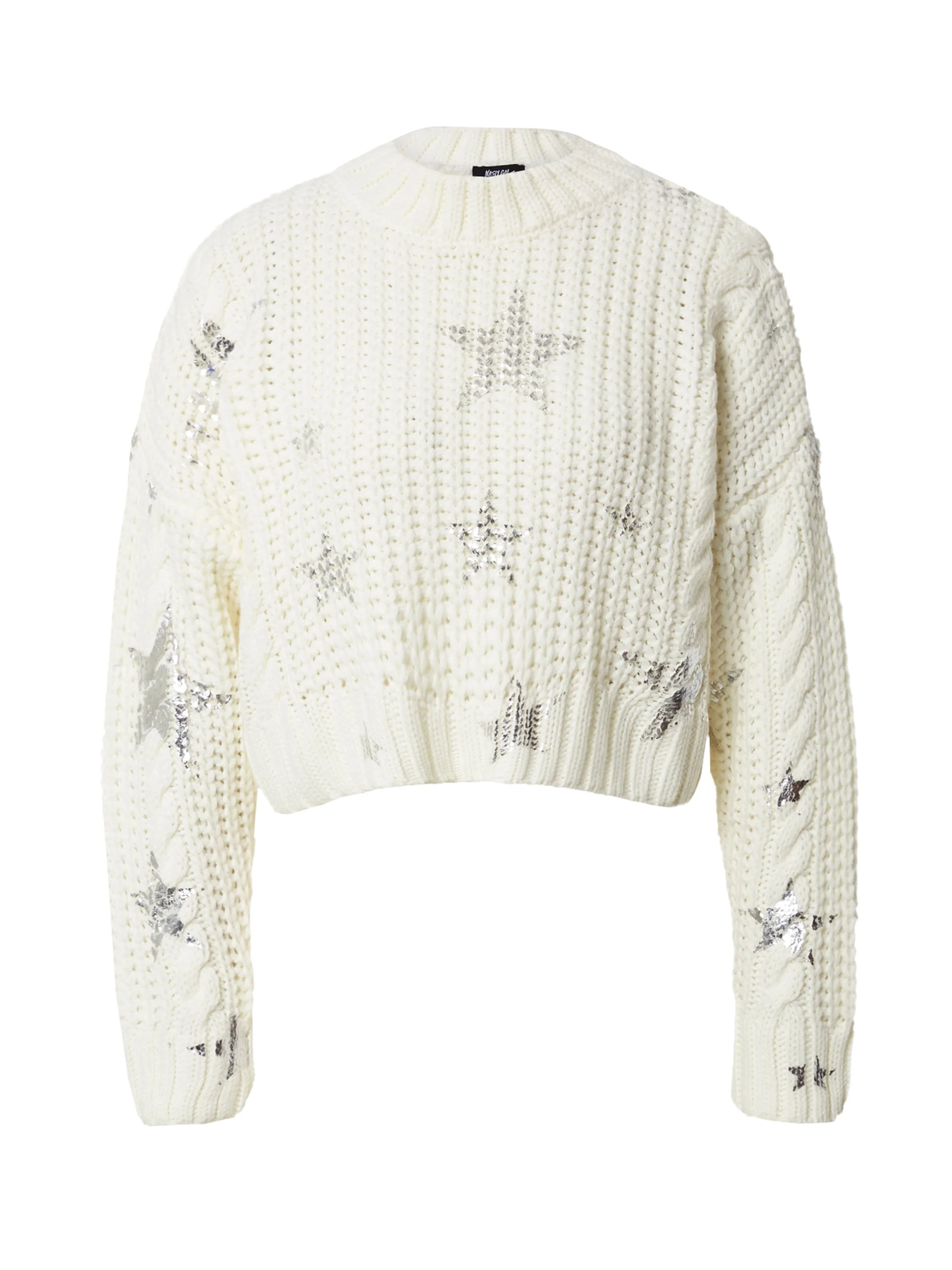 Nasty Gal Cropped пуловер на звезди • M