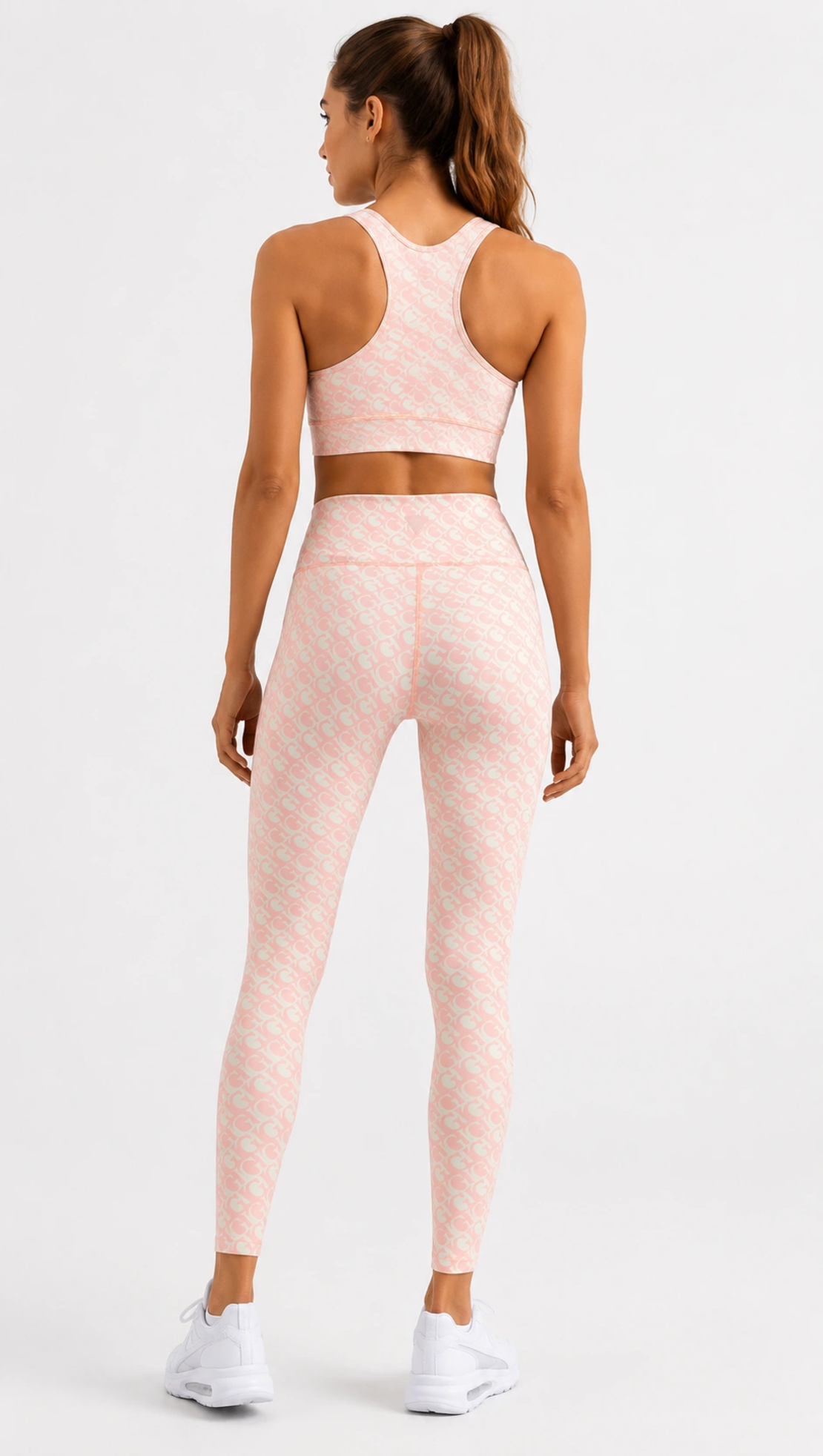 Guess Jeans Pink Monogram Leggings дамски клин • M