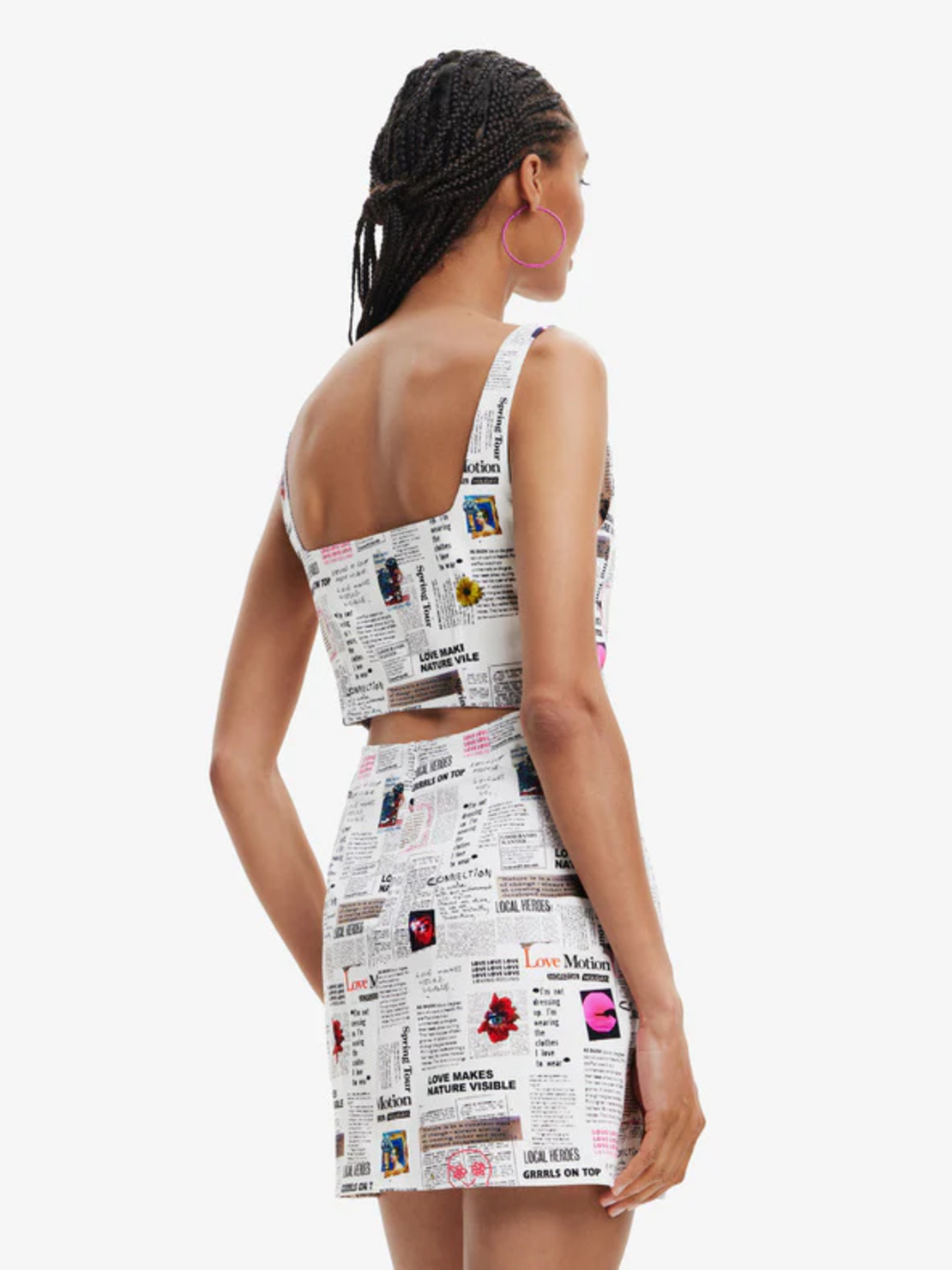 Desigual Рокля с принт Breaking News • XL