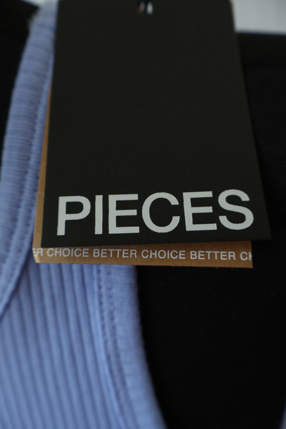 PIECES Рипсена дълга рокля • S