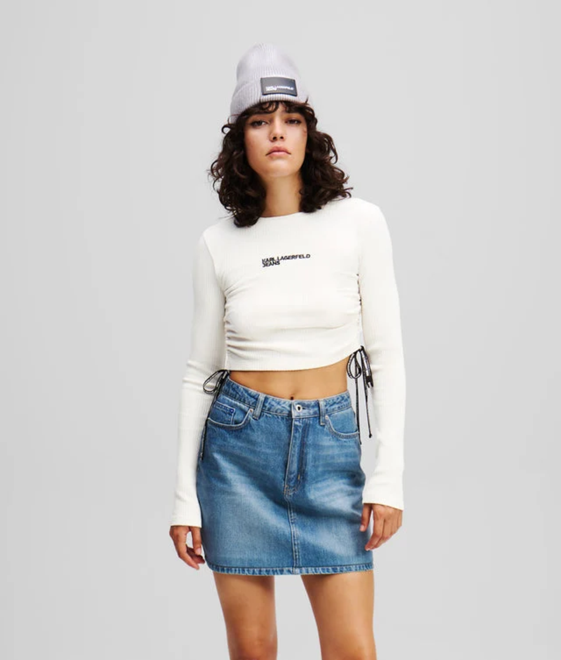 Karl Lagerfeld Jeans рипсен топ • M