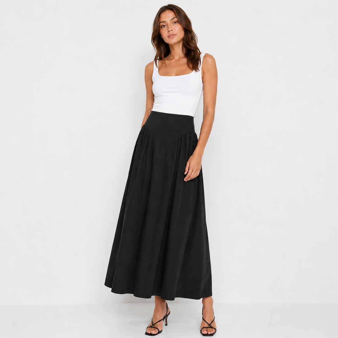 Vero Moda Черна дълга пола • M