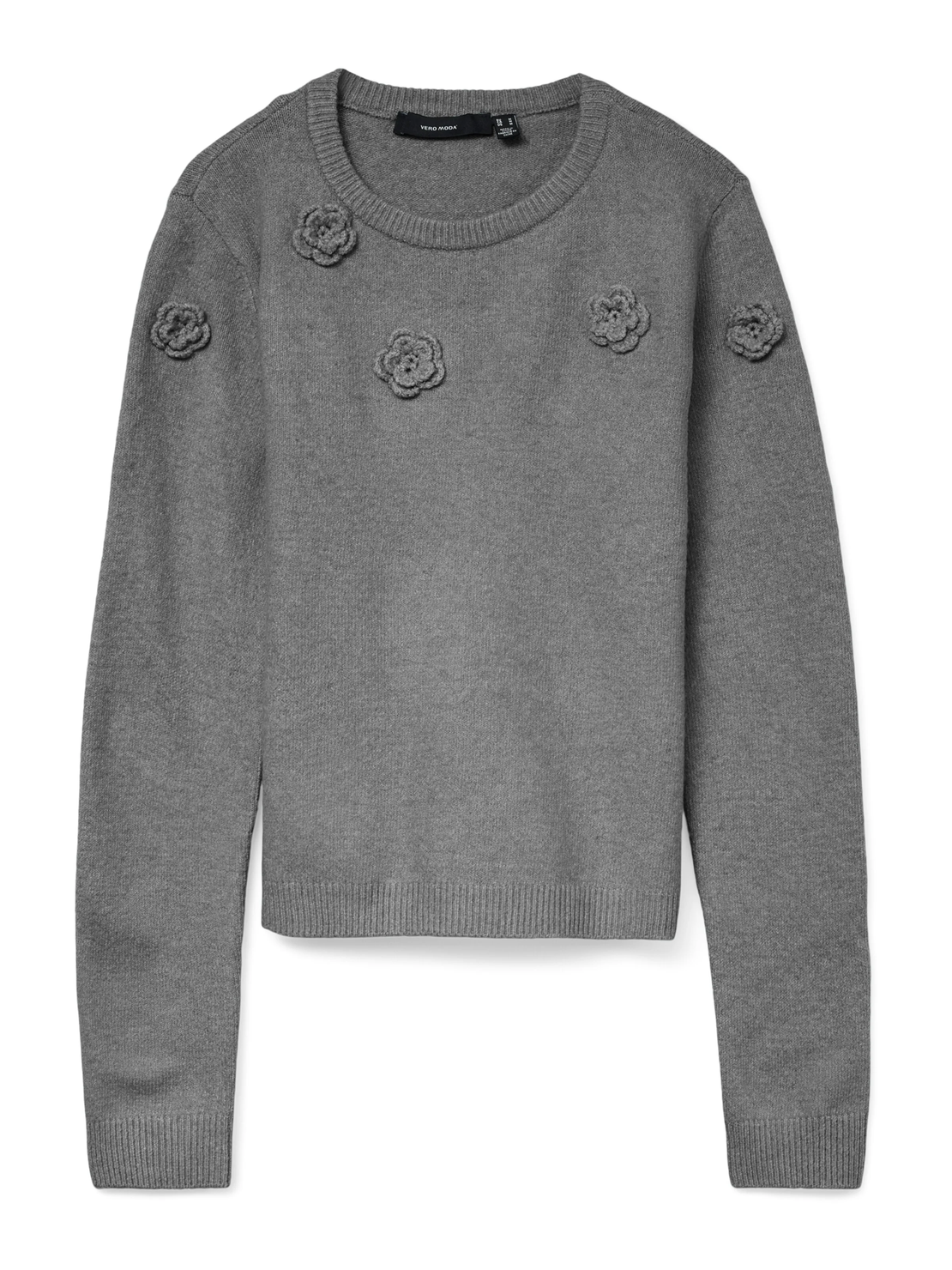 Vero Moda пуловер с плетени цветя • M