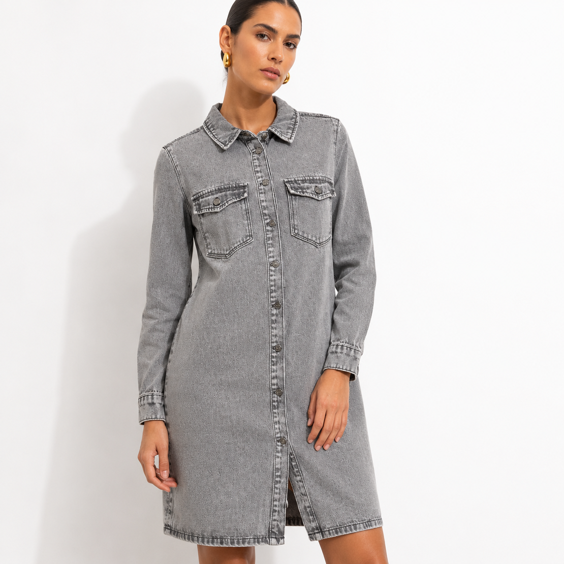 Vero Moda Denim рокля-риза • M