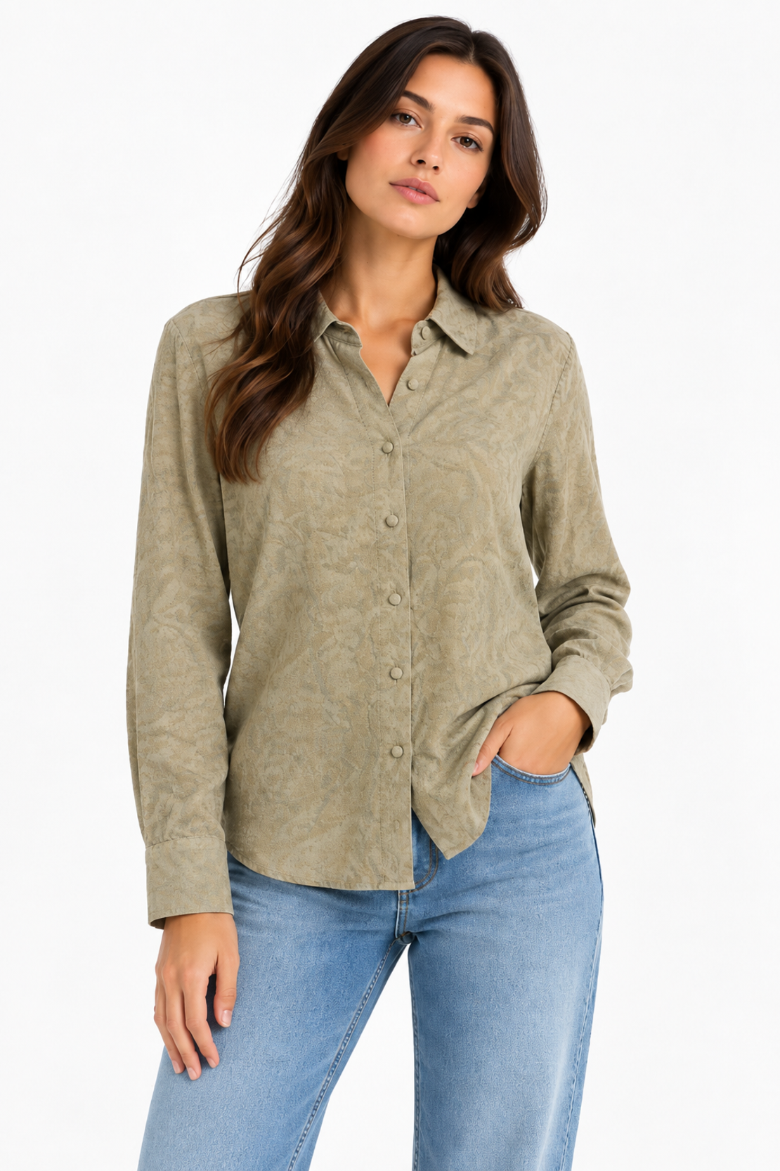 Vero Moda Jacquard риза • M