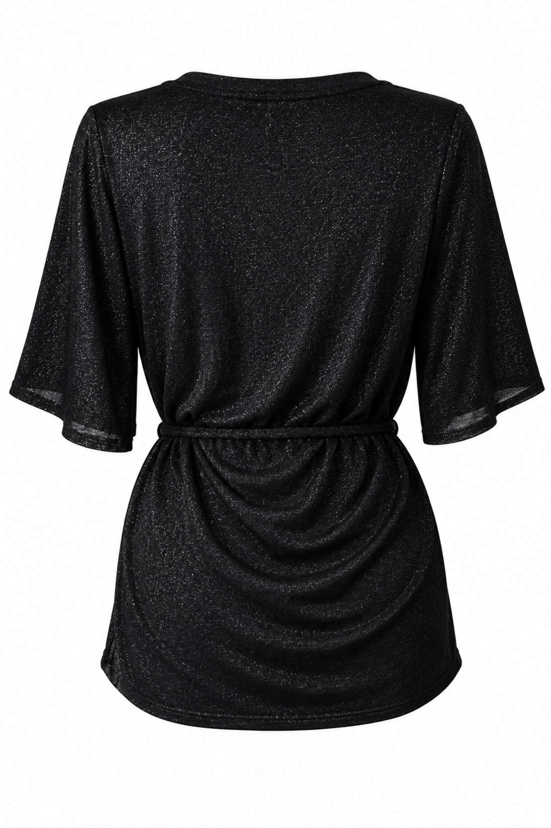 Vero Moda Черна блуза с колан и • M