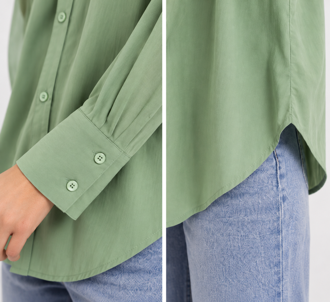 Vero Moda риза Green Bay широк модел • M