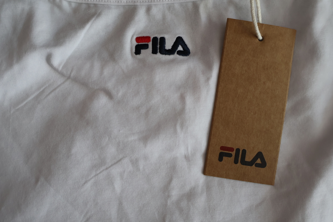 Fila White Crop Top  - L
