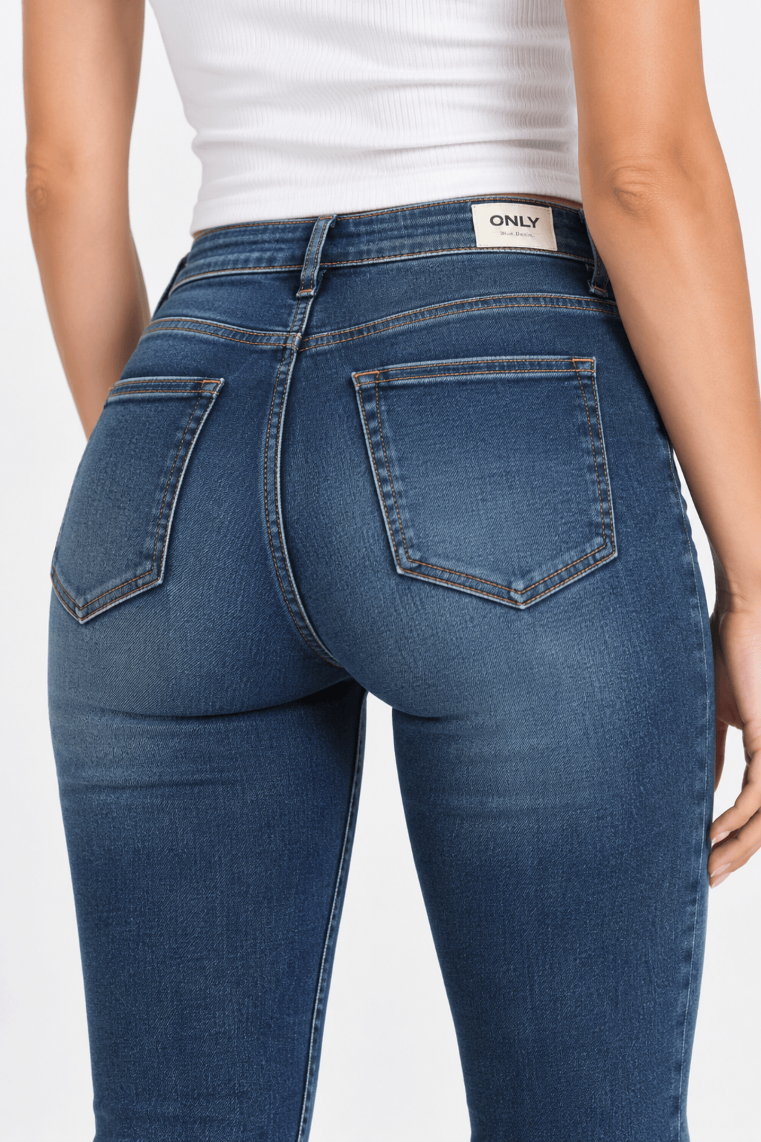 ONLY High Waist Skinny дамски дънки • M