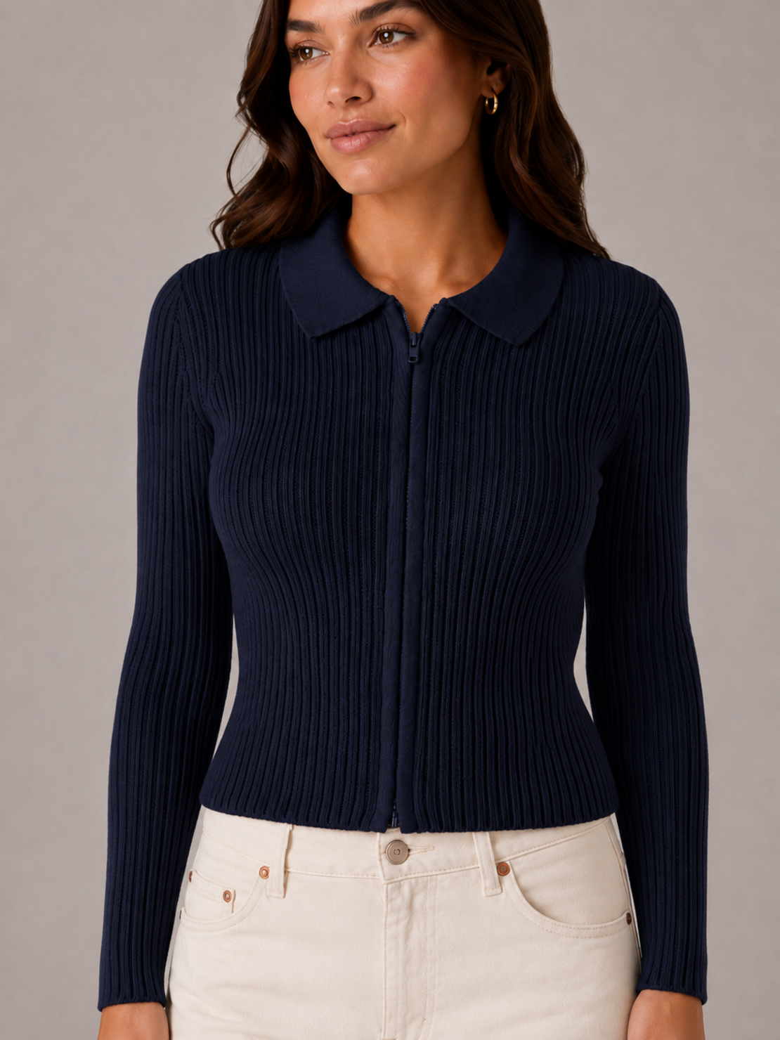AÉROPOSTALE Polo Zip блуза • XL