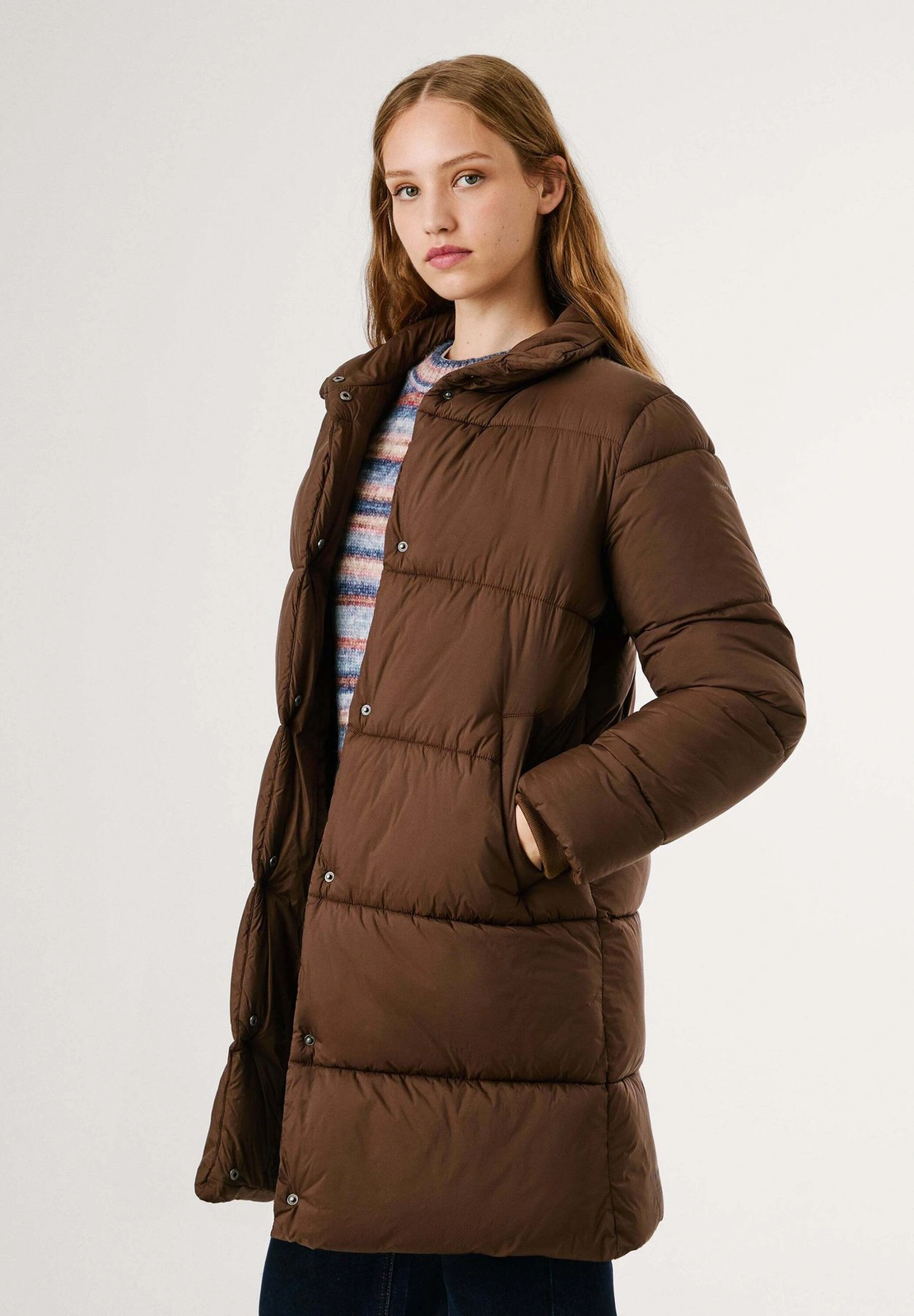 Pepe Jeans дълго ватирано яке • L